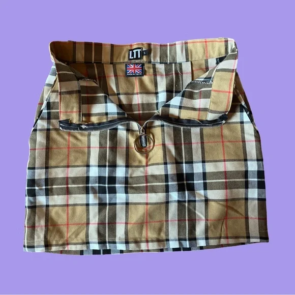 4/45$ Plaid Tartan Mini Skirt | Love Too True - Picture 2 of 4